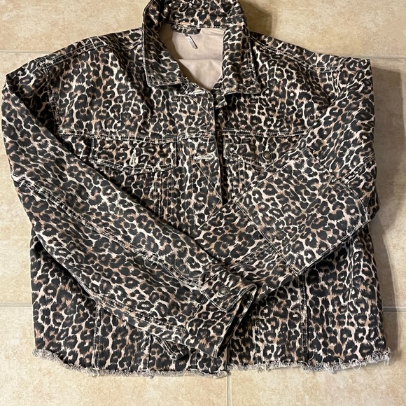 Free People Cropped Jean Jacket